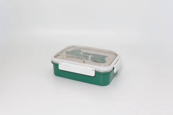 01 Avocado - Steel Lunch Box-6 Avocado Steel Lunch Box (3 Partitions)