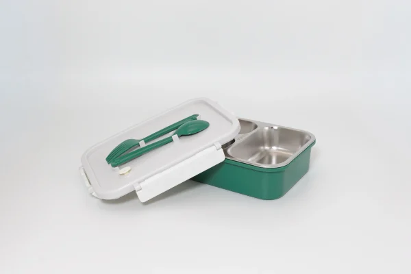 01 Avocado - Steel Lunch Box-7 Avocado Steel Lunch Box (3 Partitions)