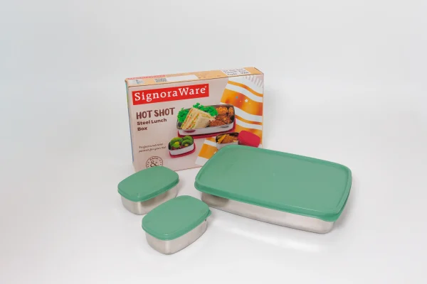 02 Hot Shot - Steel Lunch Box-2 Hot Shot Steel Lunch Box