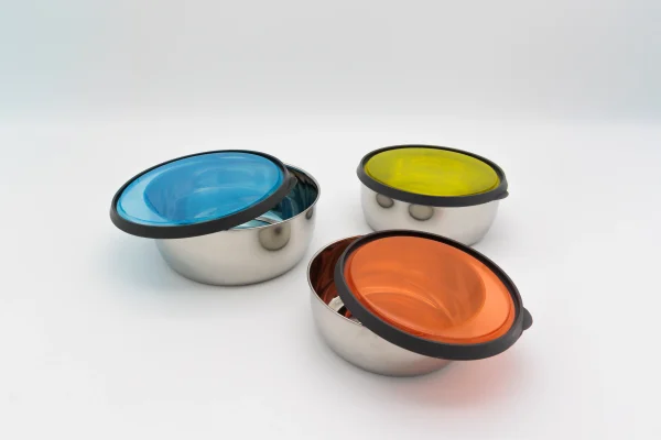 15 Elegant Steel Containers (set of 3)-4 Elegant Steel Containers (Set 3)